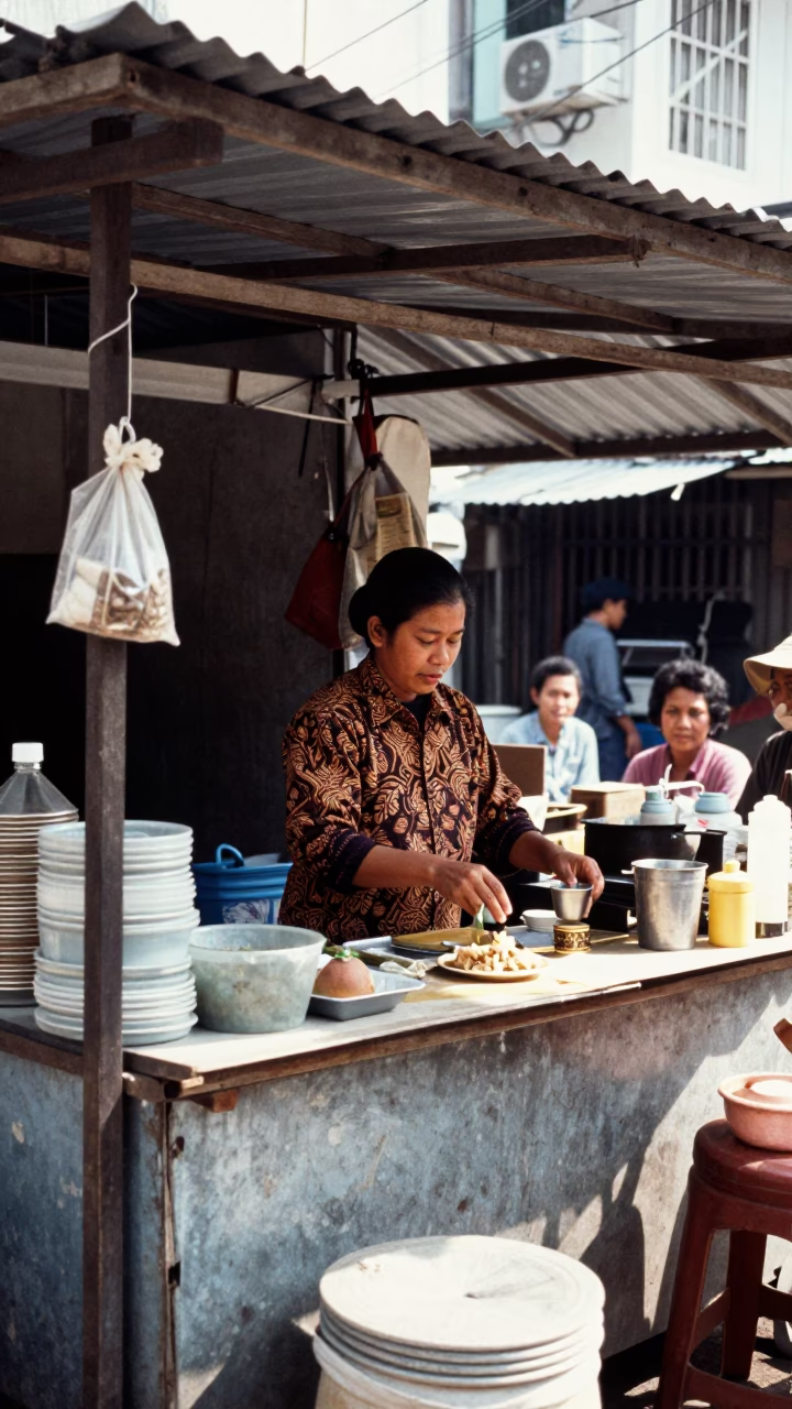 Tea Seller in Yogyakarta in in Yogyakarta, Indonesia
