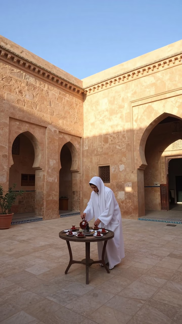 Tea Service in Casablanca in in Casablanca, Morocco