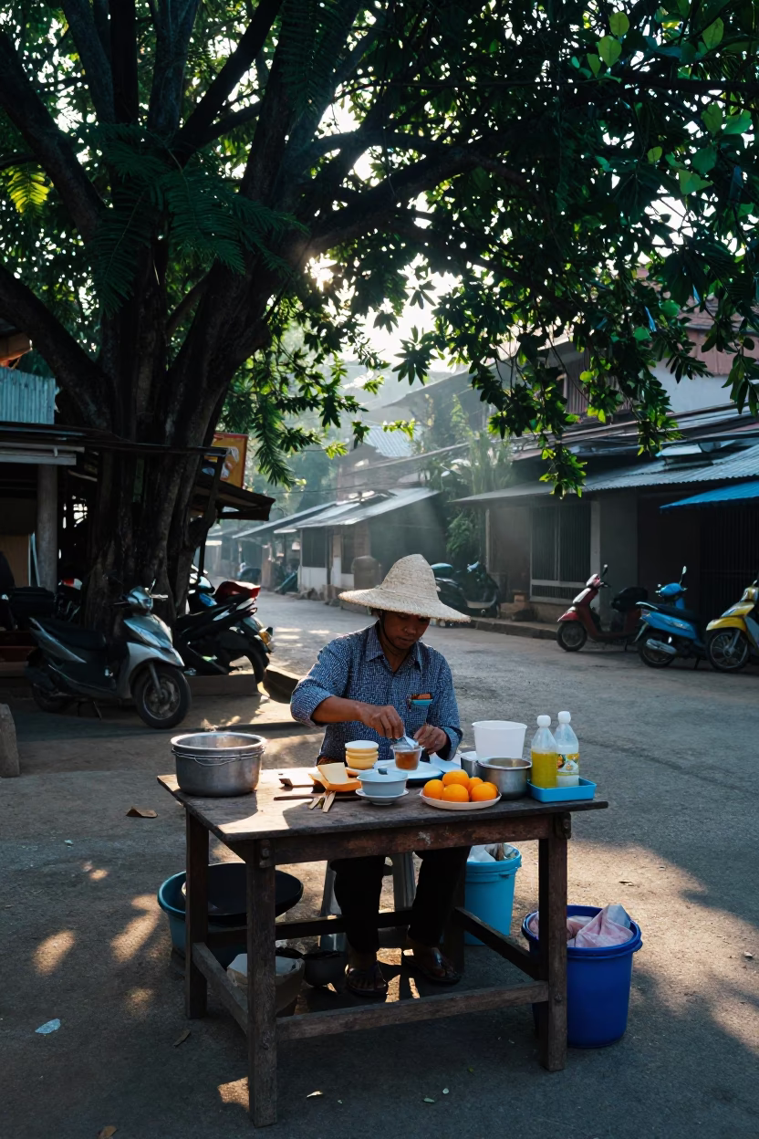 Tea Service in Chiang Mai in in Chiang Mai, Thailand