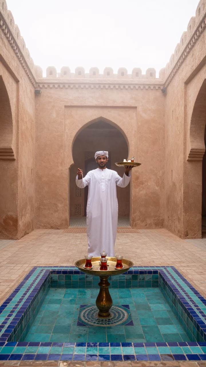 Tea Service in Marrakech in in Marrakech, Morocco