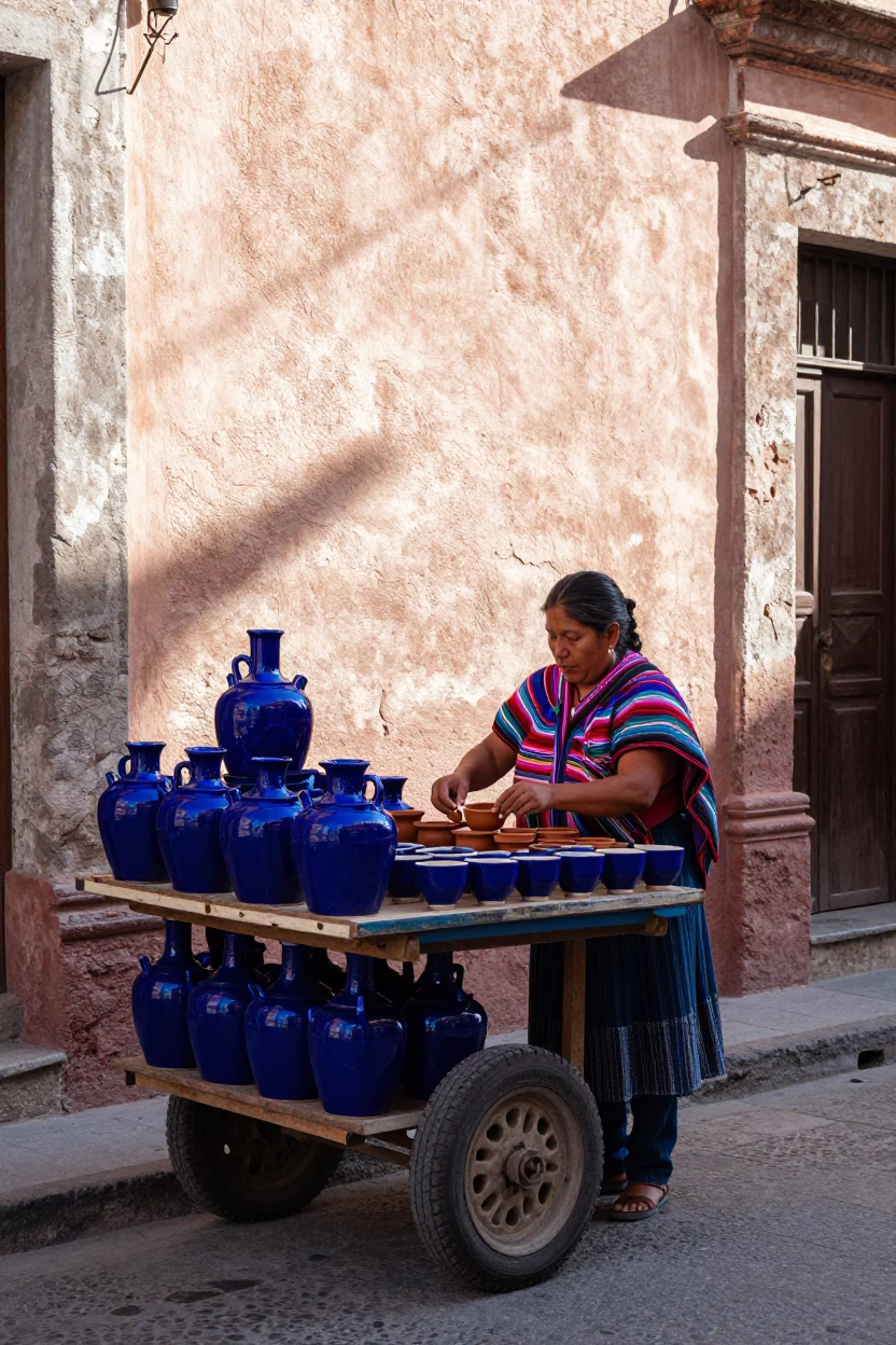 Tea Service in Oaxaca in in Oaxaca, Mexico