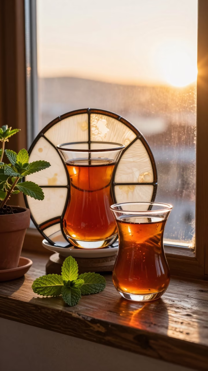 Tea Stained Glass in Izmir in in Izmir, Turkey
