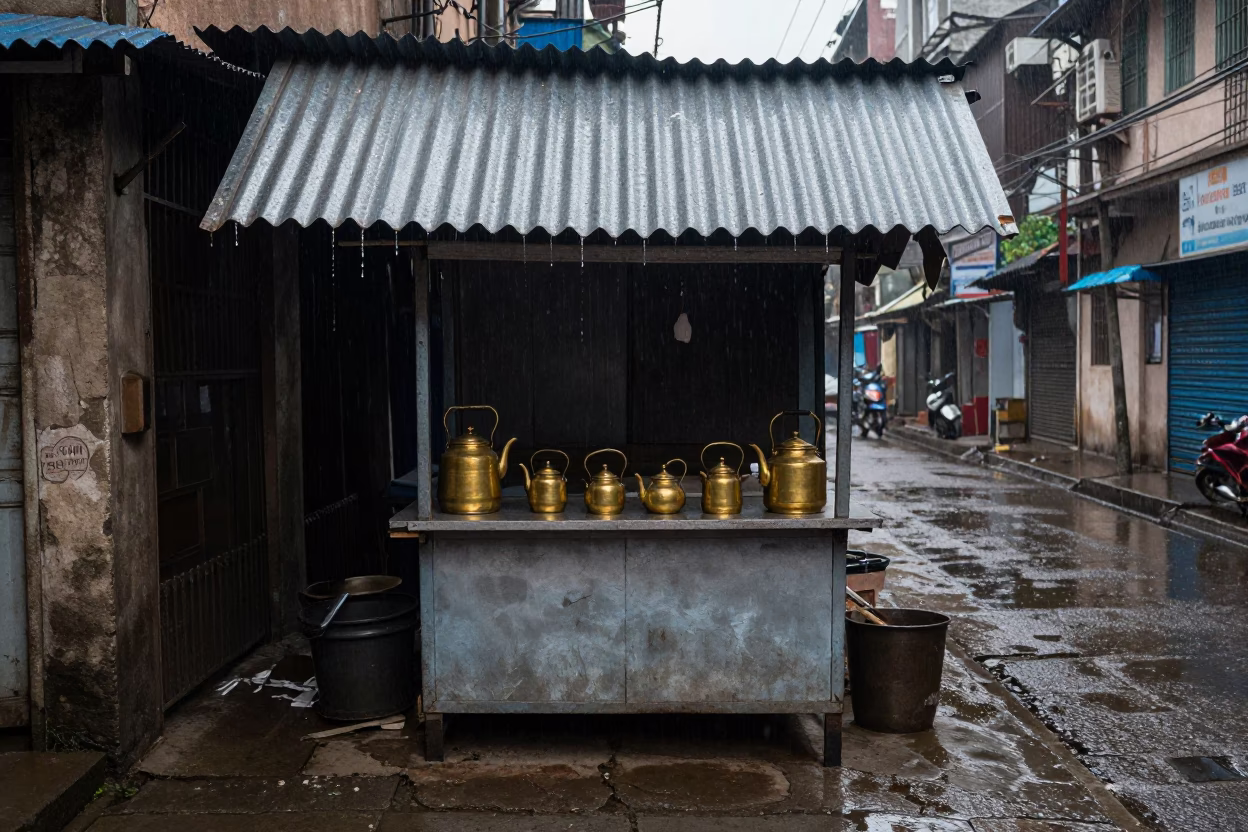 Tea Stall in Kolkata in in Kolkata, India