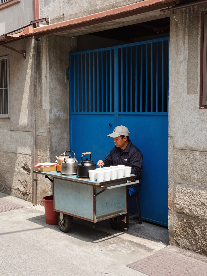 Tea Stall in Tainan in in Tainan, Taiwan