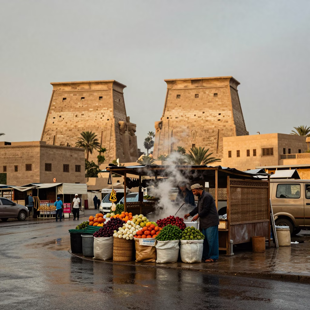 Tea Steam in Luxor in in Luxor, Egypt