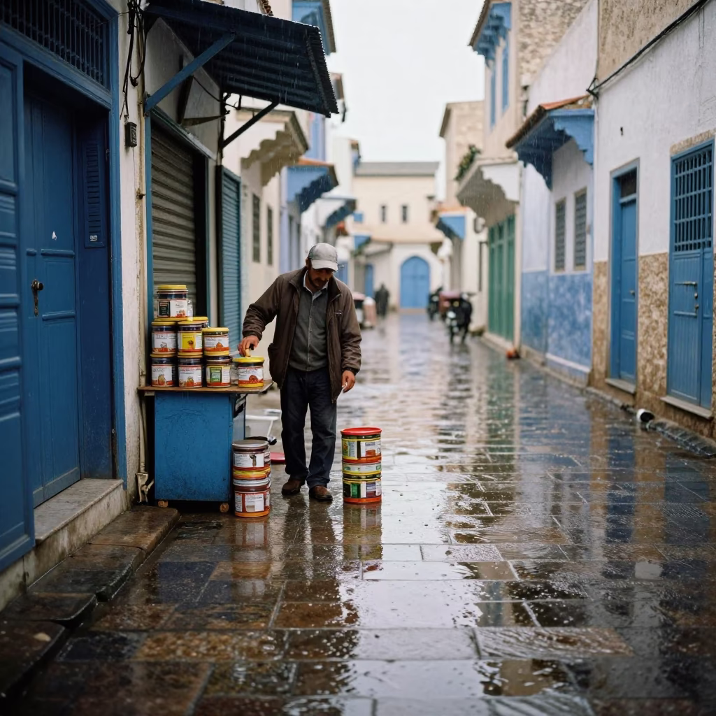 Tea Tins in Tunis in in Tunis, Tunisia