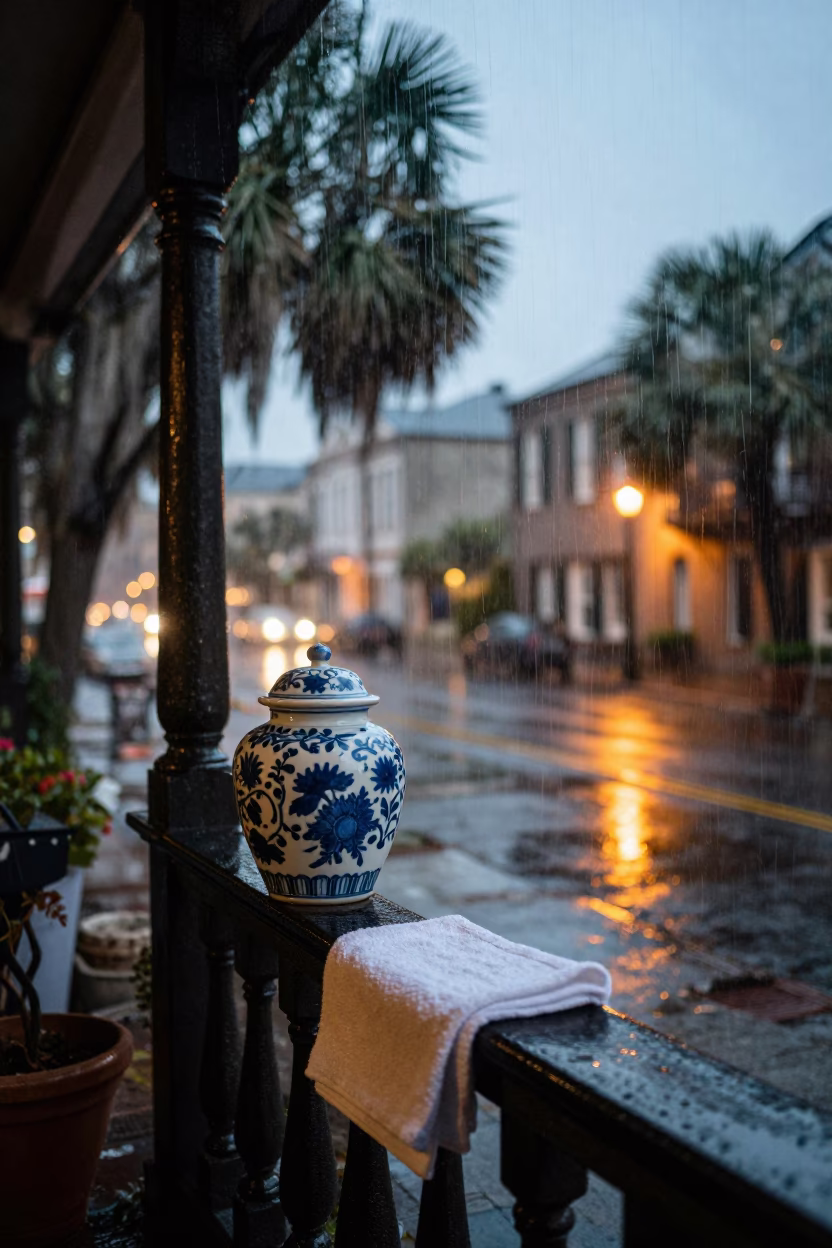 Tea Towel in Charleston in in Charleston, South Carolina, United States