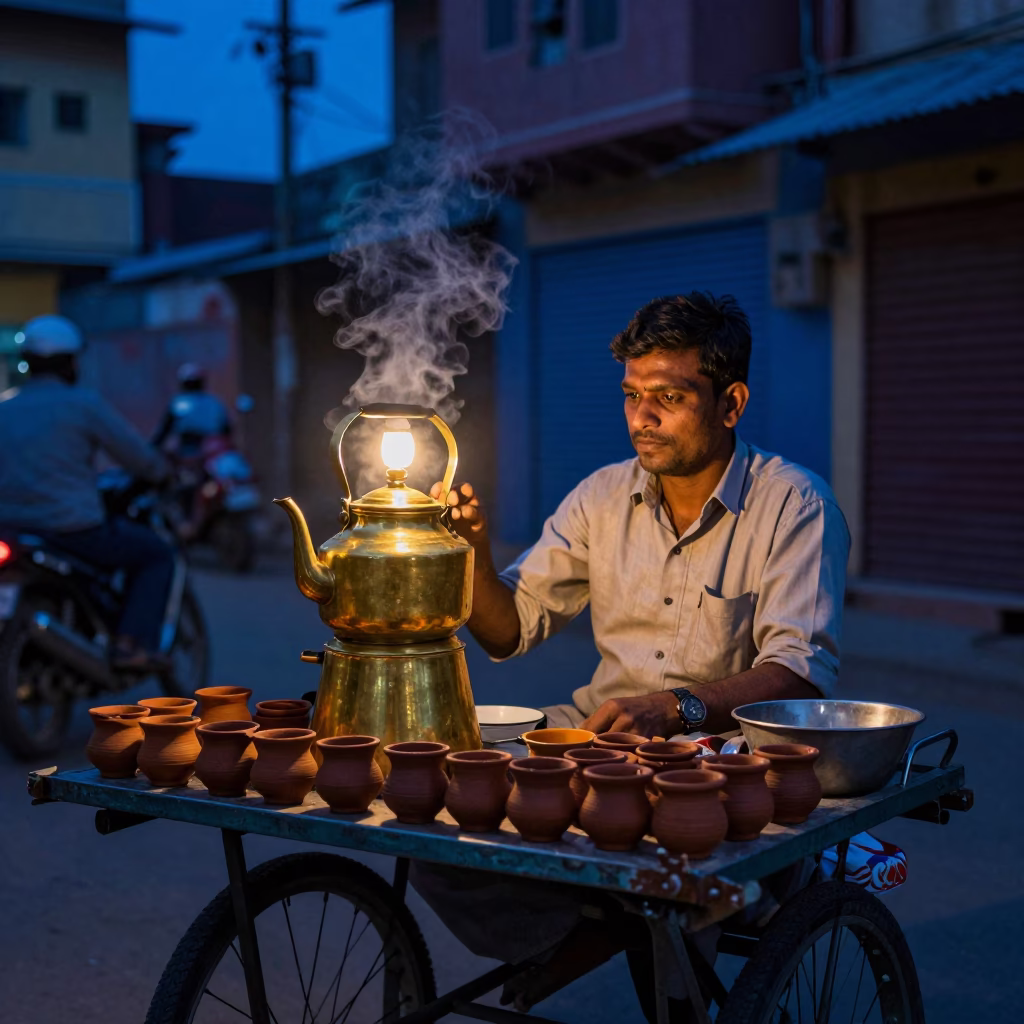 Tea Vendor in Jaipur in in Jaipur, India