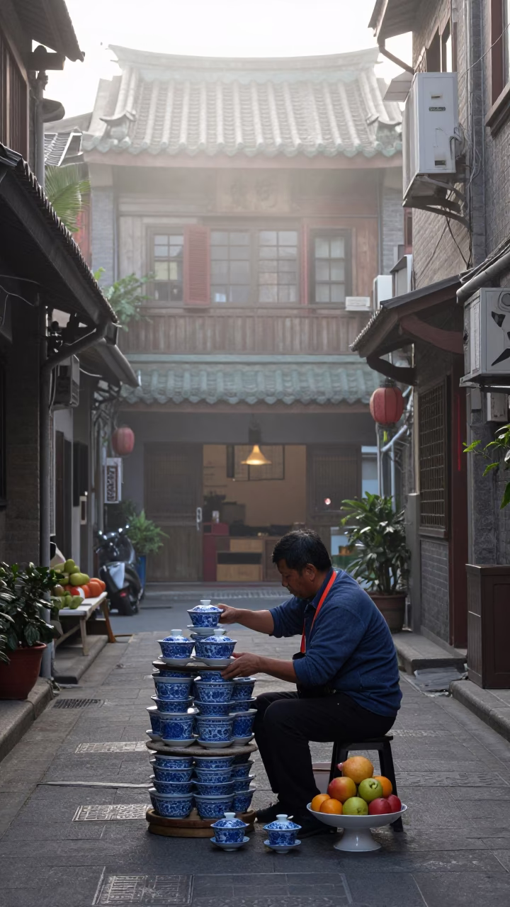 Tea Vendor in Taipei in in Taipei, Taiwan