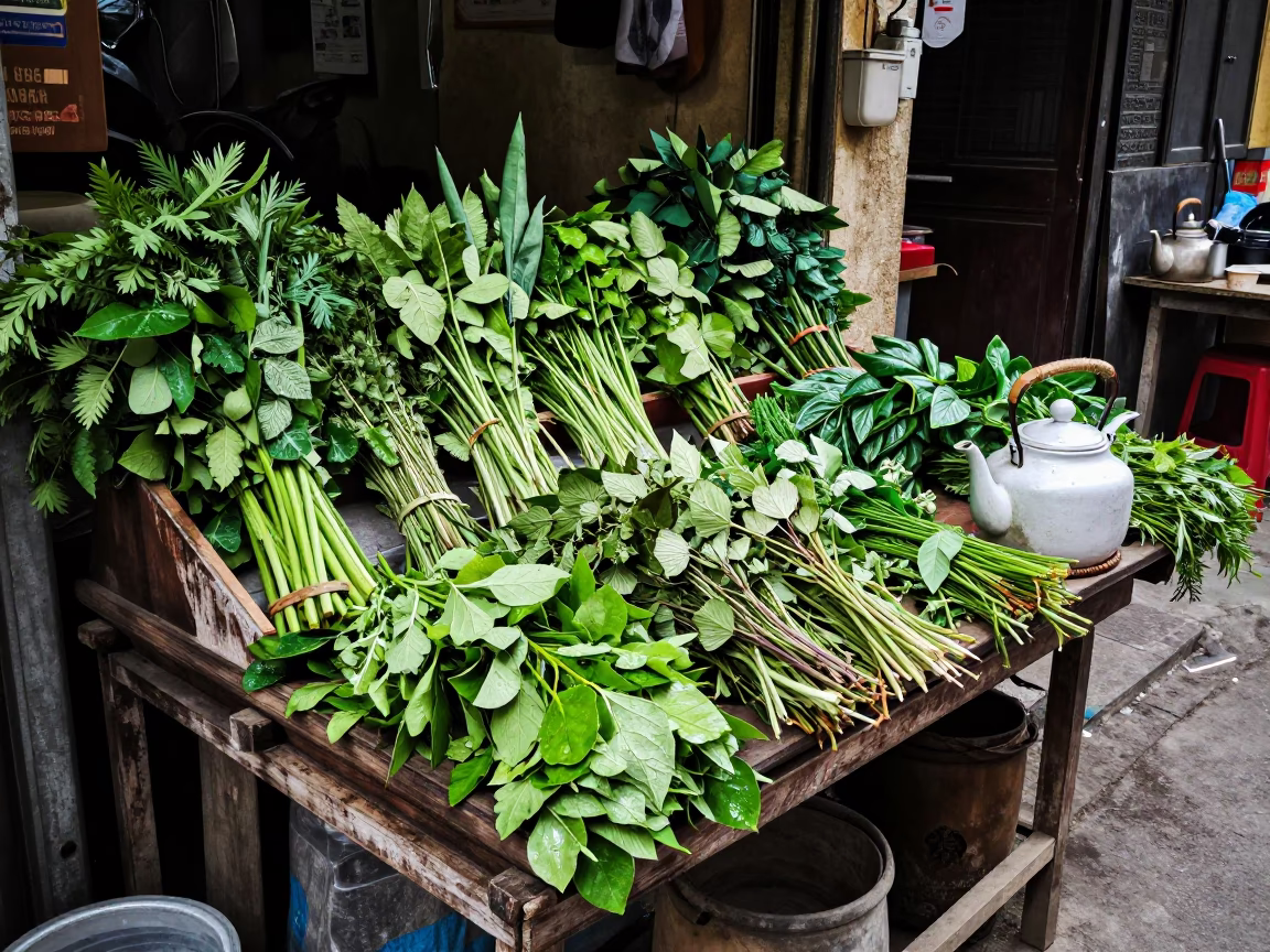 Teapot in Hanoi at Noon Light in in Hanoi, Vietnam