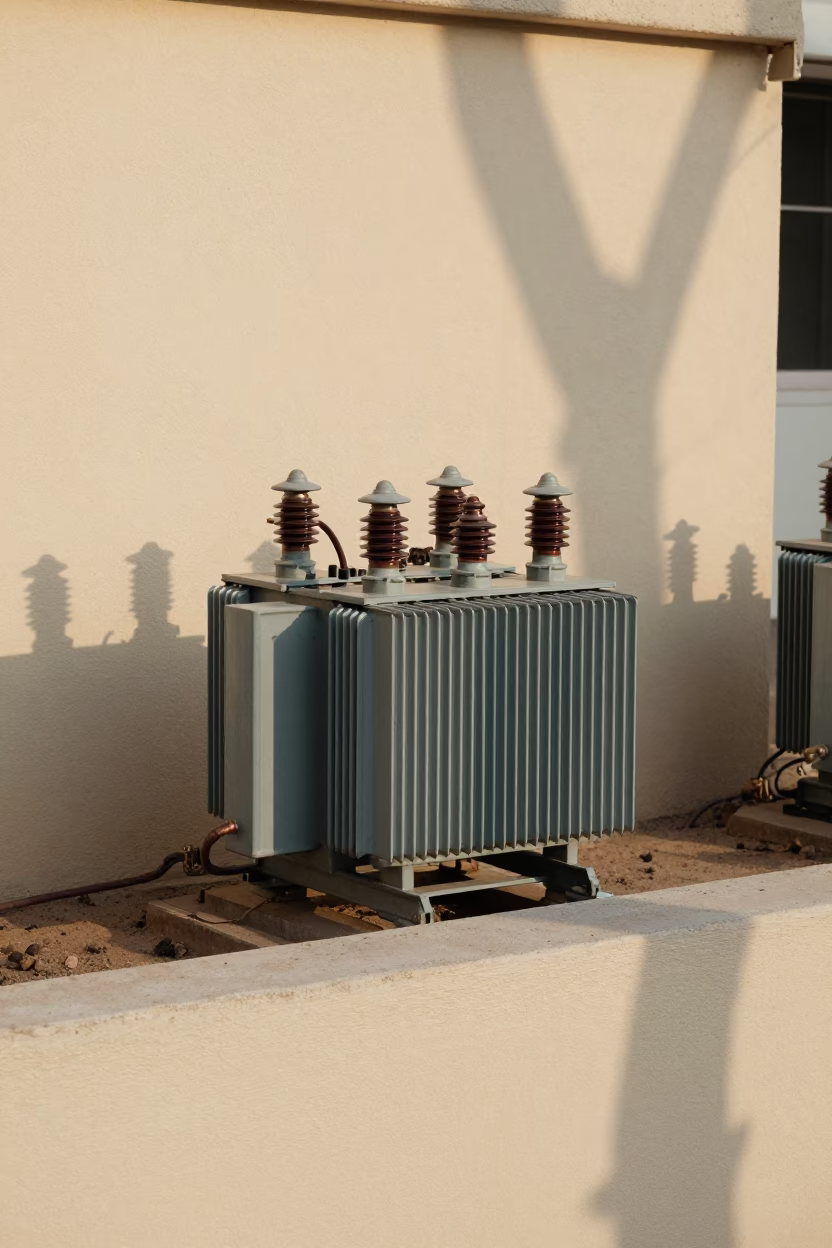 Tel Aviv Transformer Display Late Afternoon in on a painted display ledge in Tel Aviv