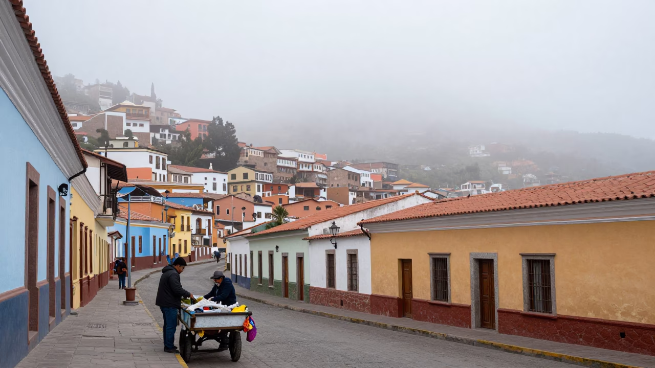 Tending Cart in La Paz in in La Paz, Bolivia