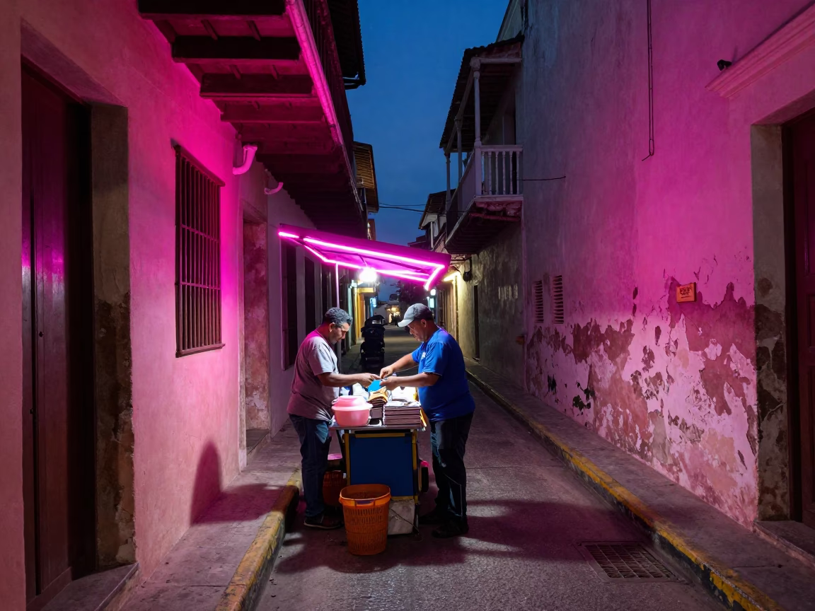 Tending Stall in Cartagena in in Cartagena, Colombia