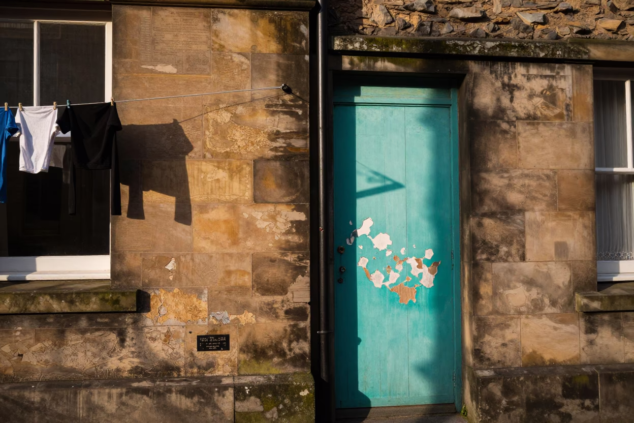 Tenement Close in Edinburgh in in Edinburgh, United Kingdom