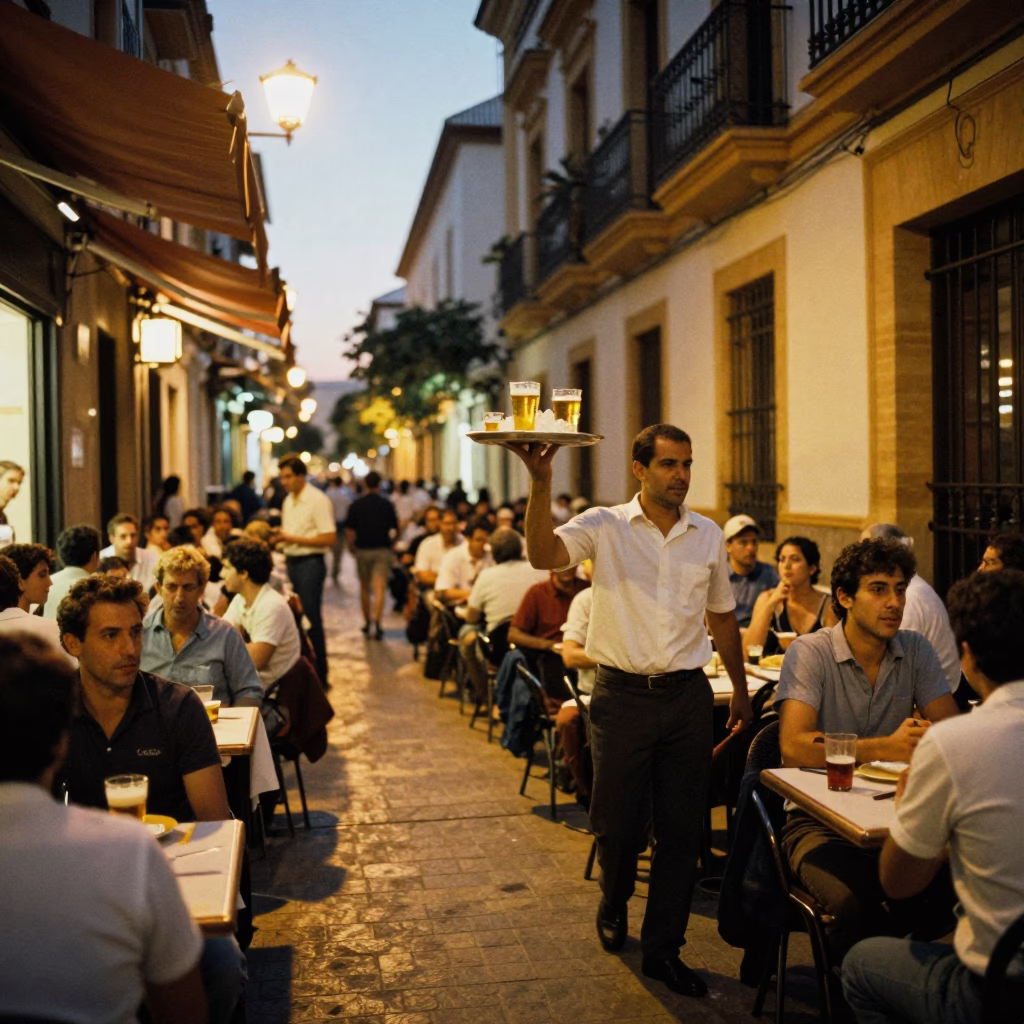 Terrace Dining in Seville in in Seville, Spain