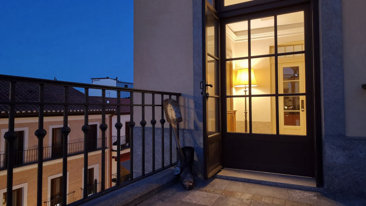 Terrace Entry in Madrid in in Madrid, Spain