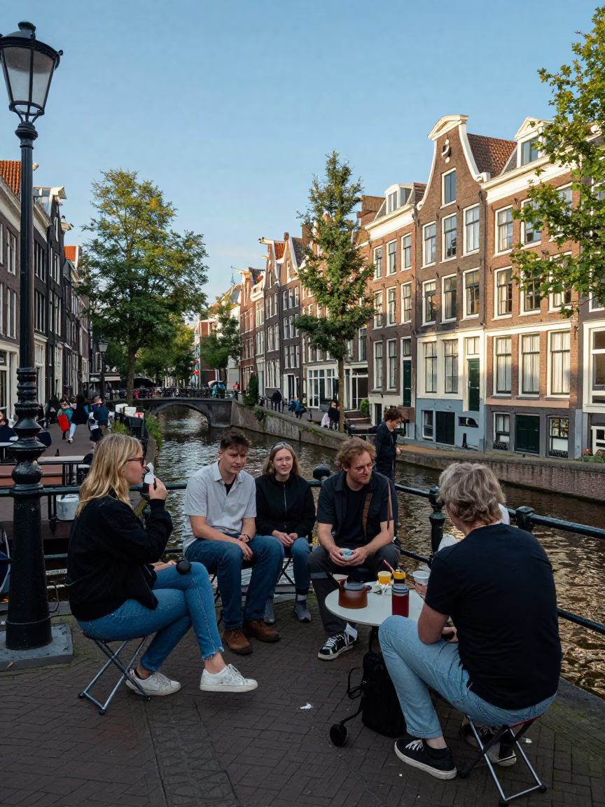 Terrace Gathering in Amsterdam in in Amsterdam, Netherlands