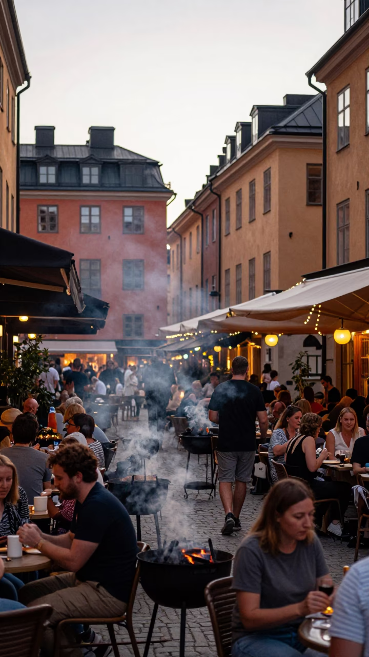 Terrace Scene in Stockholm in in Stockholm, Sweden