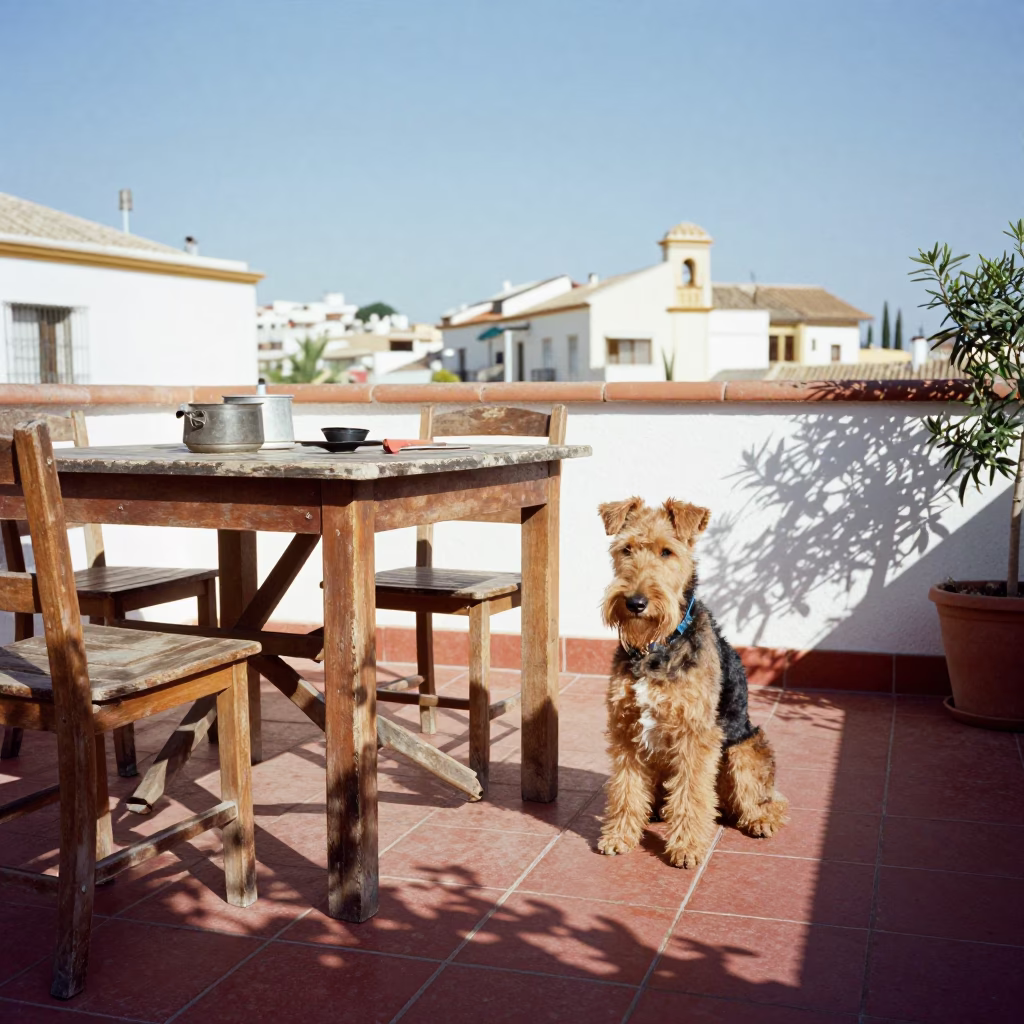 Terrace Scene in Valencia in in Valencia, Spain