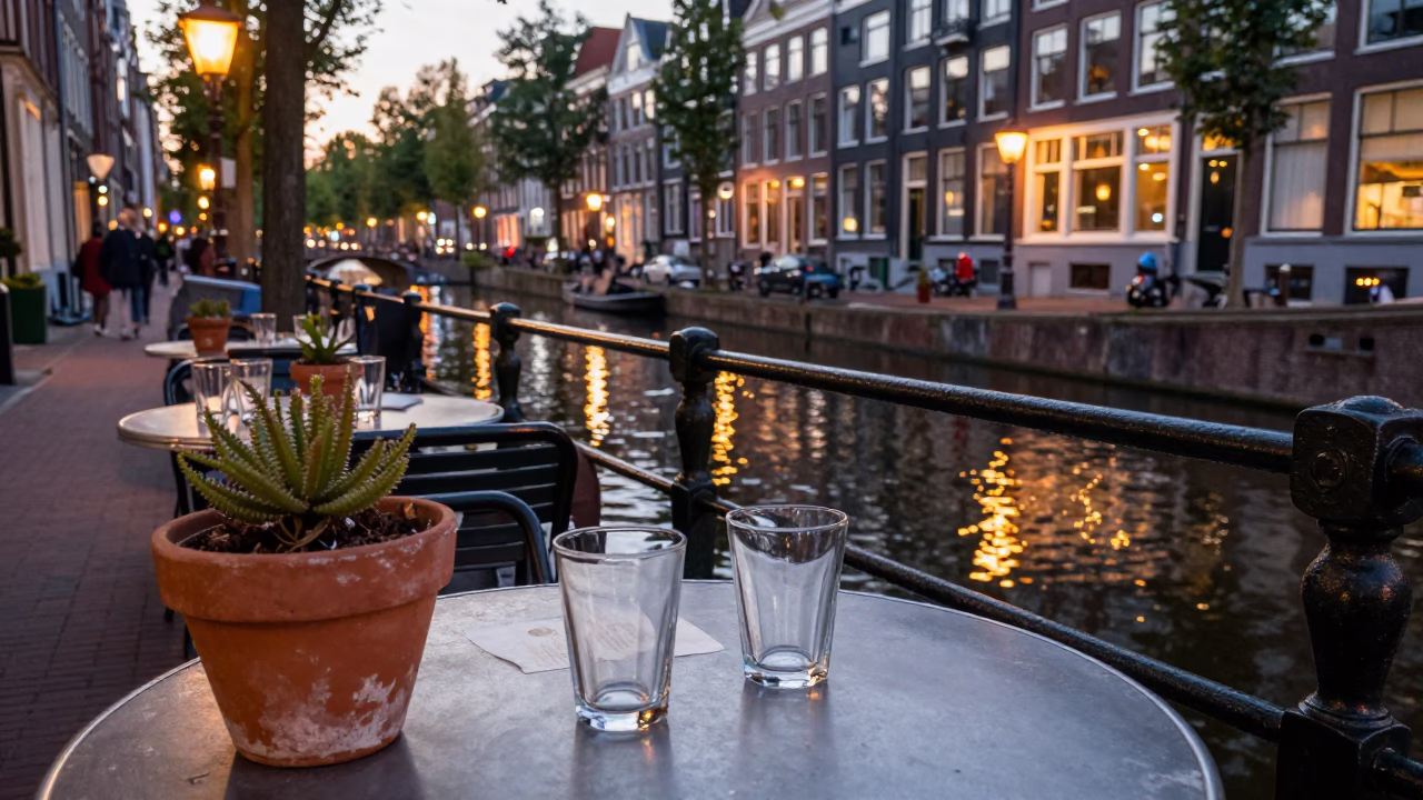 Terrace Table in Amsterdam in in Amsterdam, Netherlands