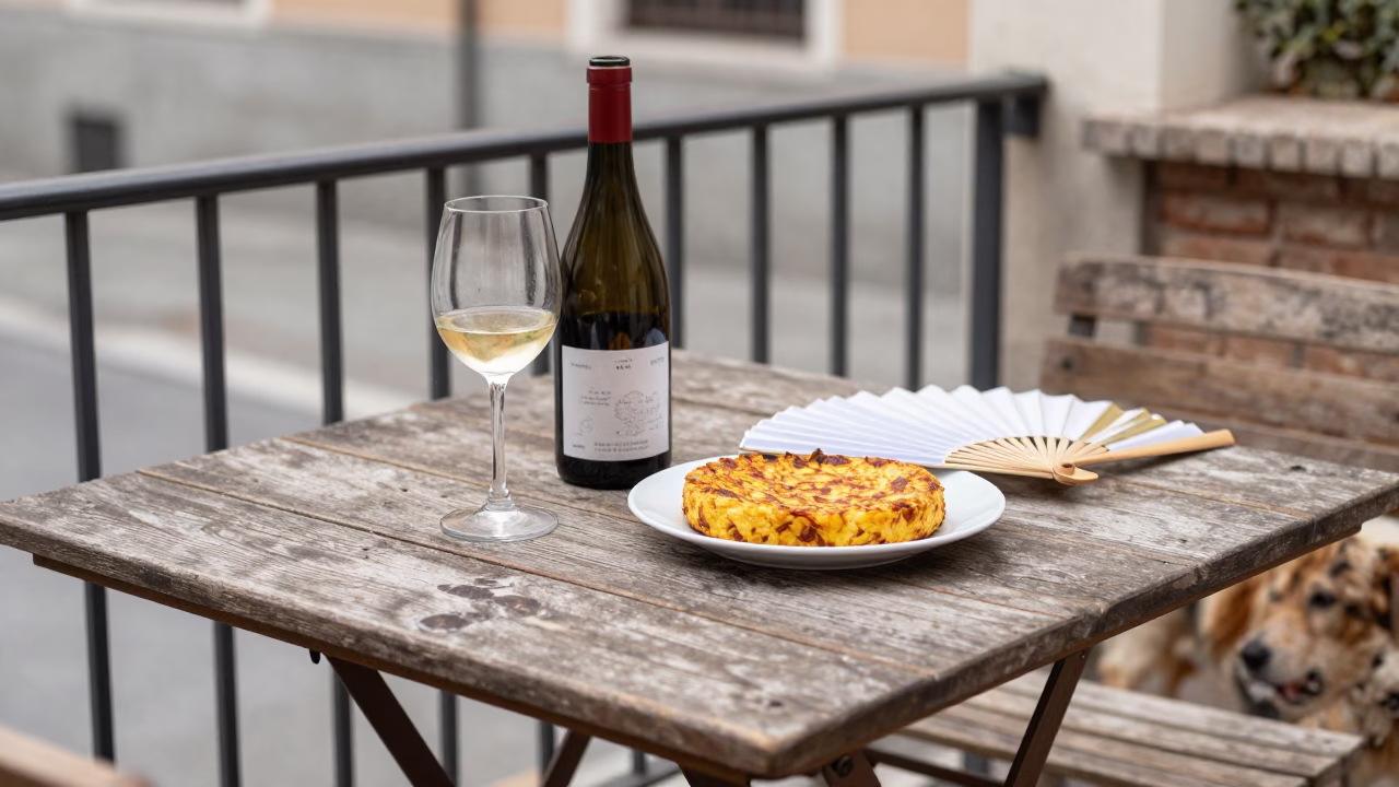 Terrace Table in Madrid in in Madrid, Spain