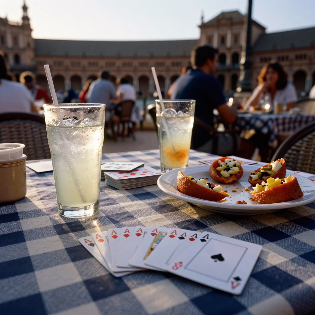 Terrace Table in Seville in in Seville, Spain