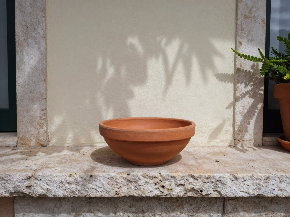 Terracotta Bowl in Lisbon in in Lisbon, Portugal