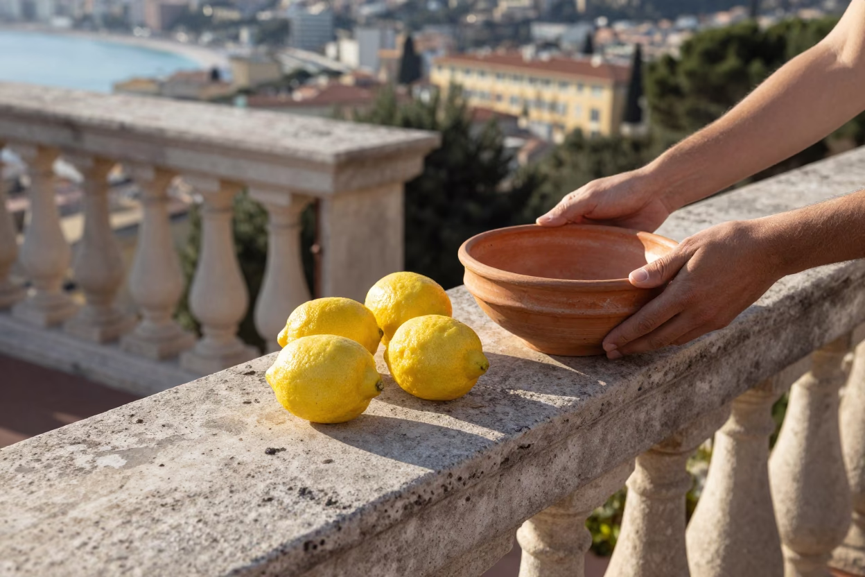 Terracotta Bowl in Nice in in Nice, France