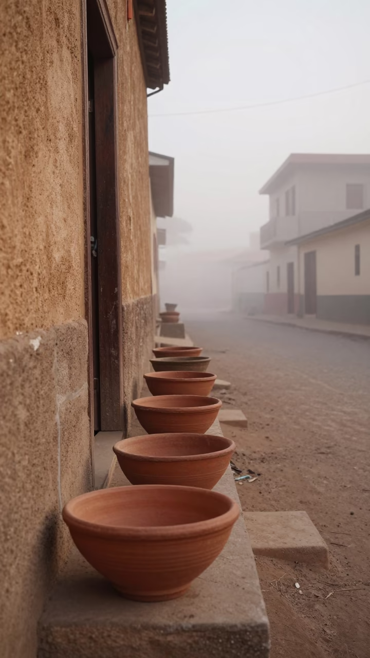 Terracotta Bowls in Dakar in in Dakar, Senegal