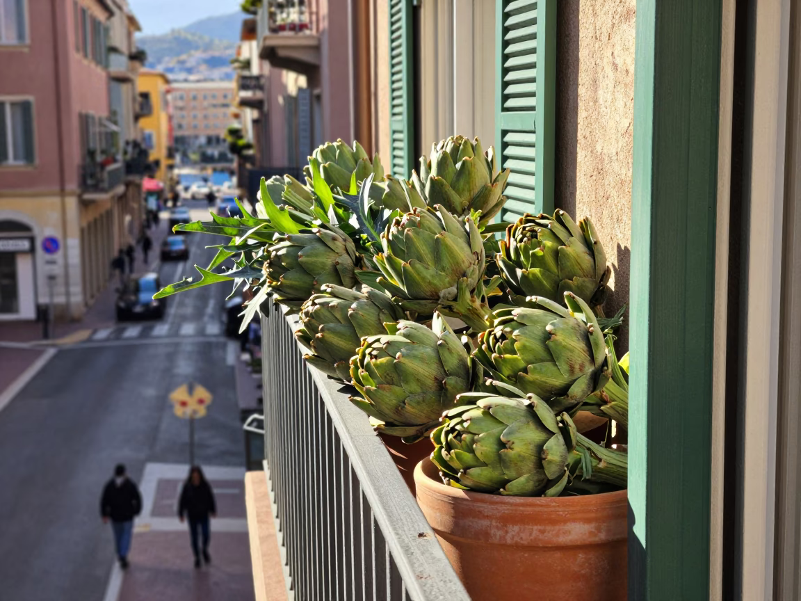 Terracotta Bowls in Nice in in Nice, France
