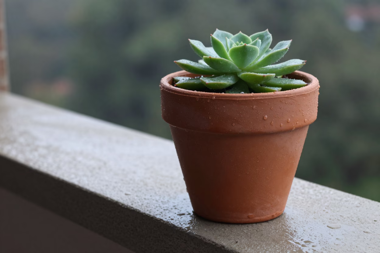 Terracotta Flowerpot in Austin in in Austin, United States