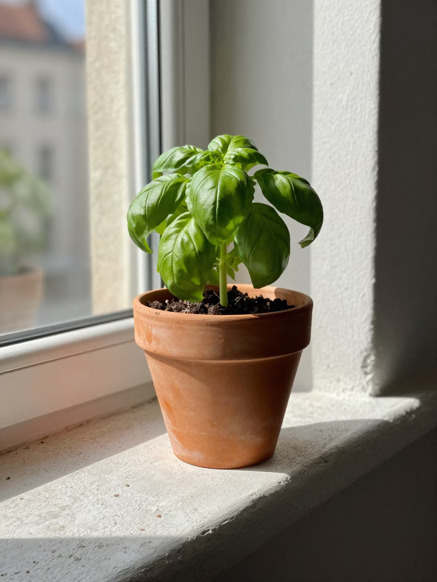 Terracotta Flowerpot in Berlin in in Berlin, Germany