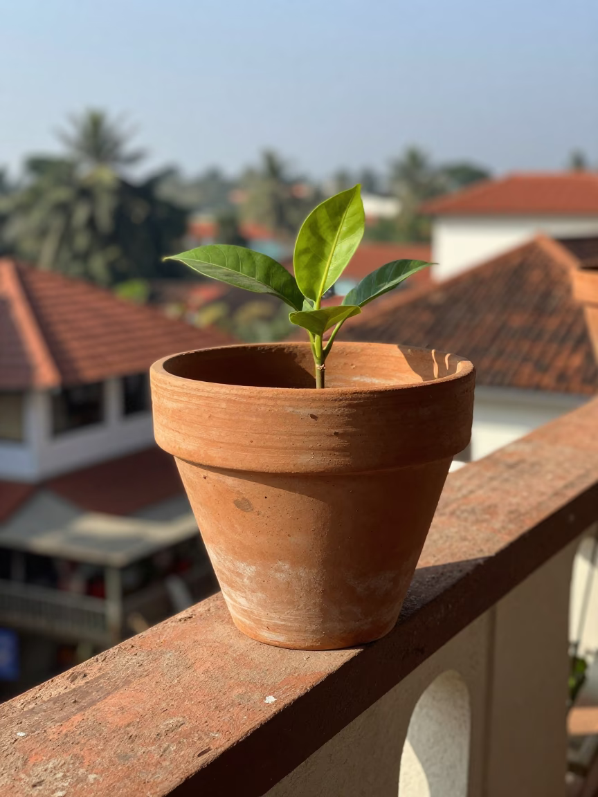 Terracotta Flowerpot in Kochi in in Kochi, India