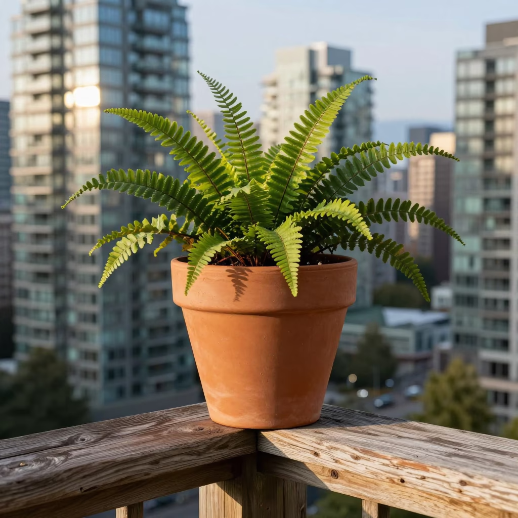 Terracotta Flowerpot in Vancouver in in Vancouver, Canada