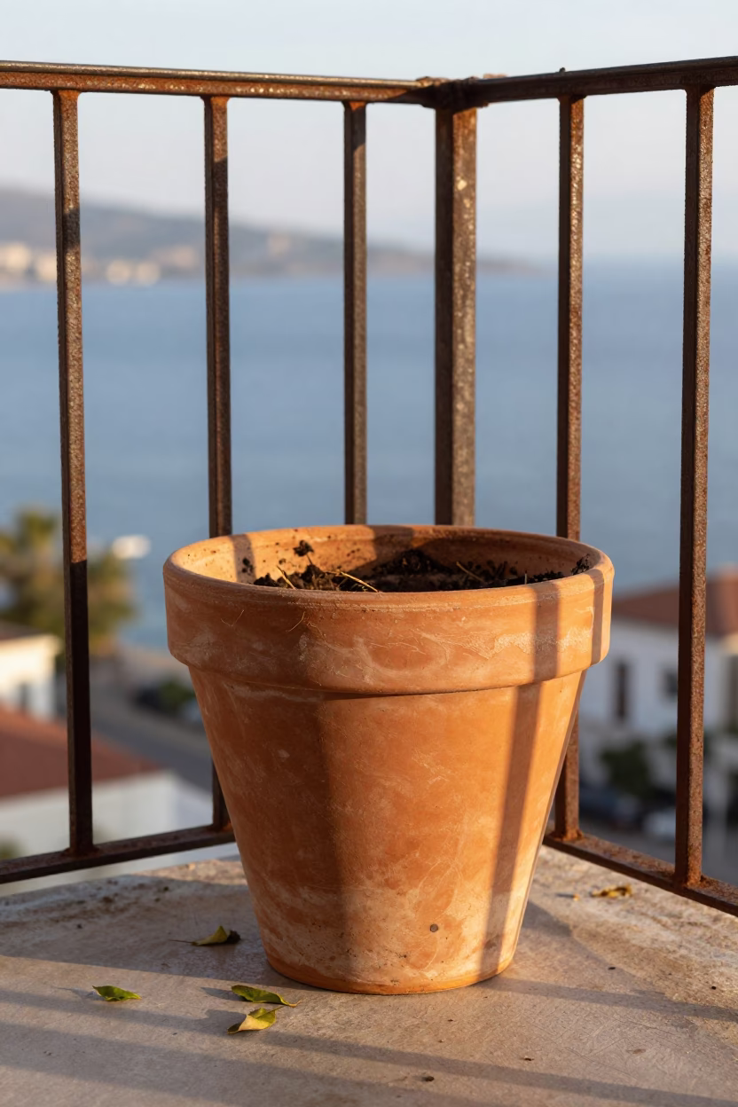 Terracotta Plant Pot in Izmir in in Izmir, Turkey