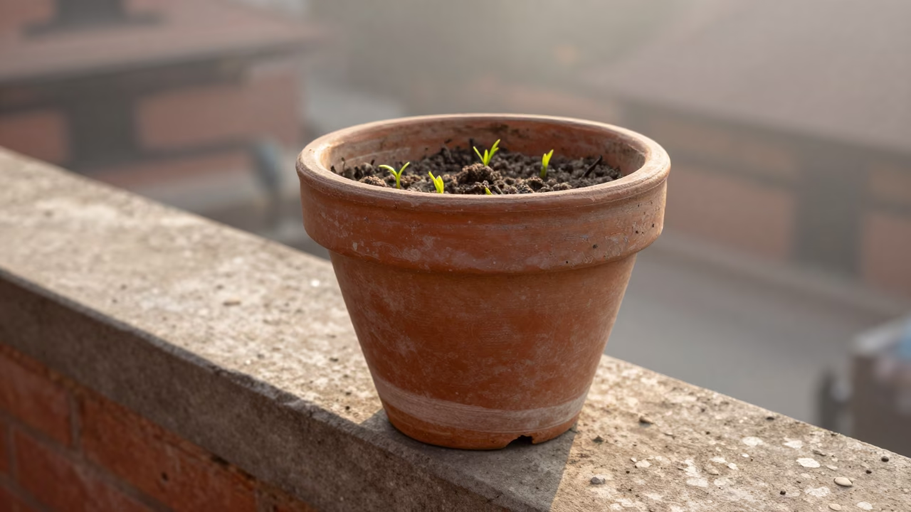 Terracotta Plant Pot in Kathmandu in in Kathmandu, Nepal