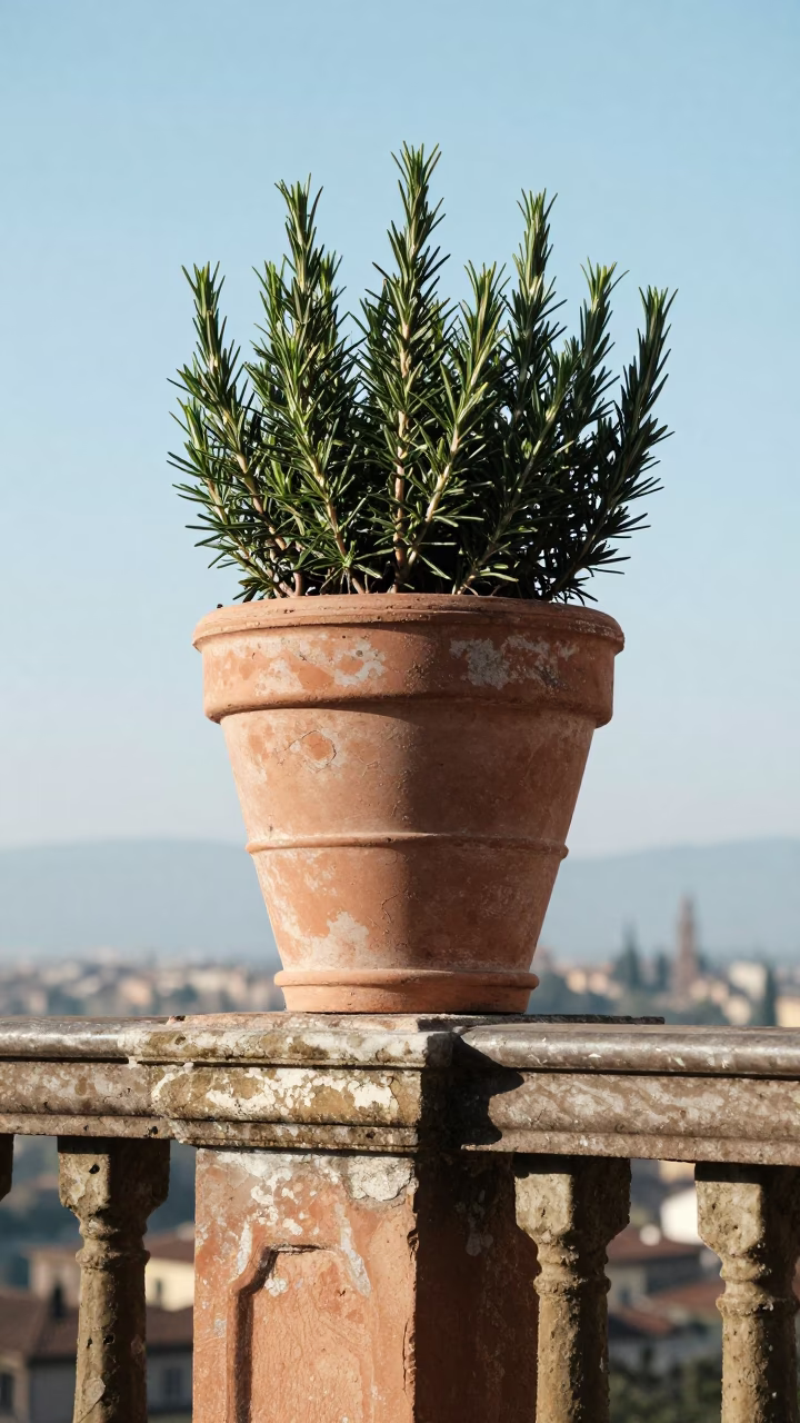 Terracotta Planter in Florence in in Florence, Italy