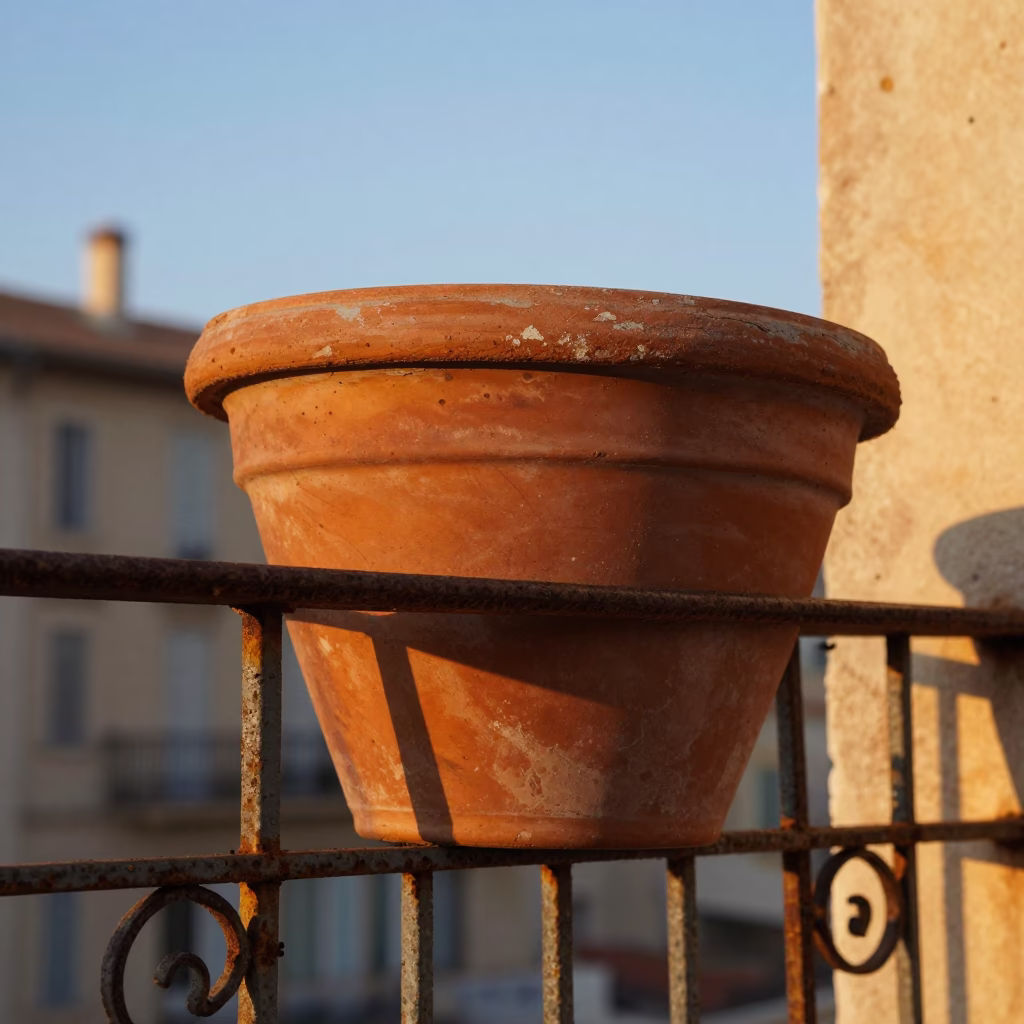 Terracotta Planter in Marseille in in Marseille, France