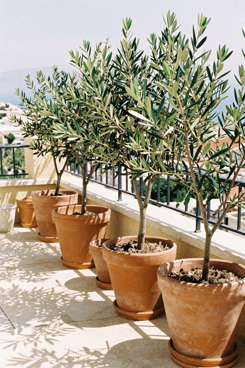 Terracotta Pots in Athens in in Athens, Greece