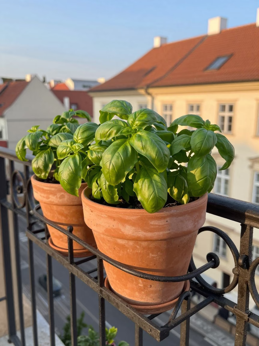 Terracotta Pots in Prague in in Prague, Czech Republic