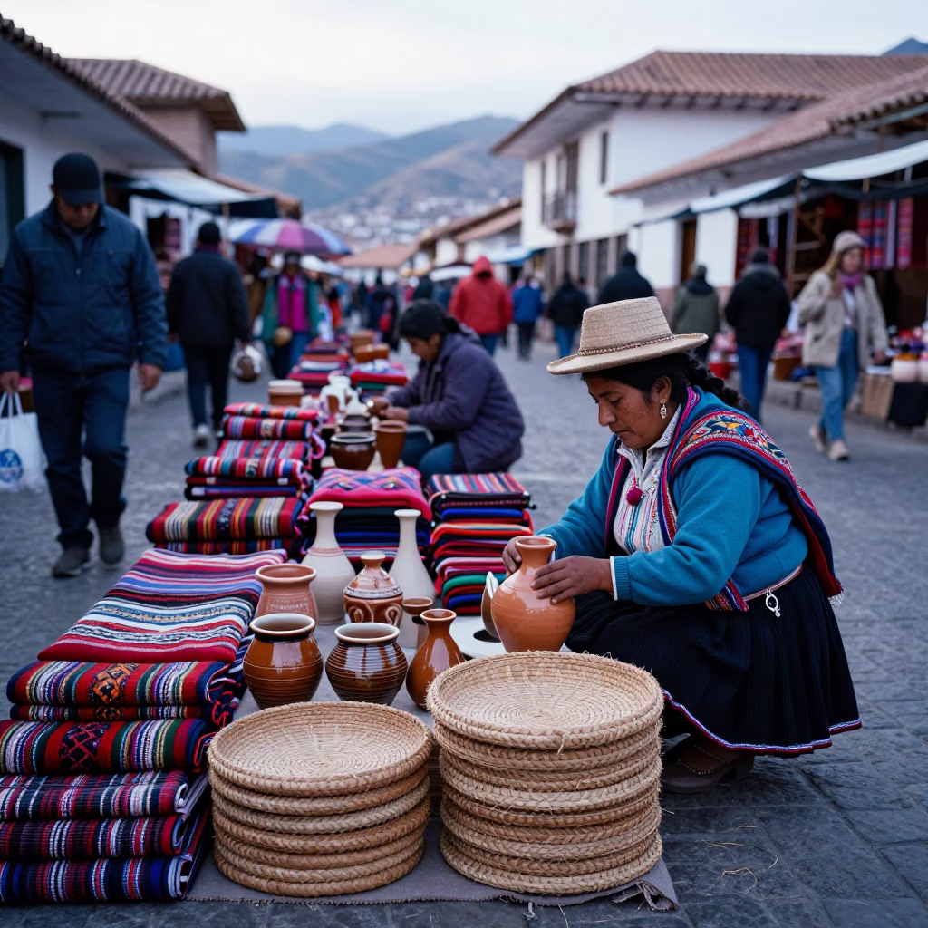 Textile Goods in Cusco in in Cusco, Peru