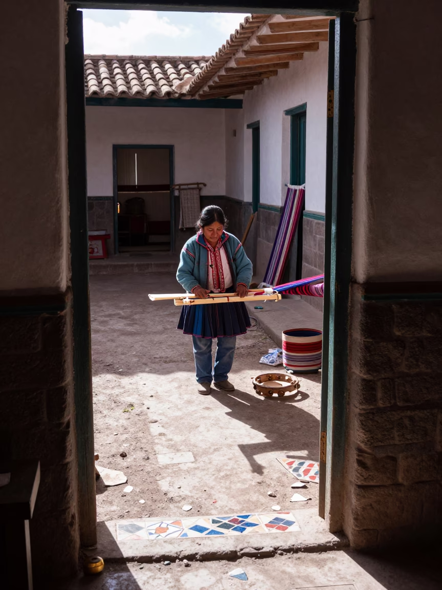 Textile Worker in Cusco in in Cusco, Peru