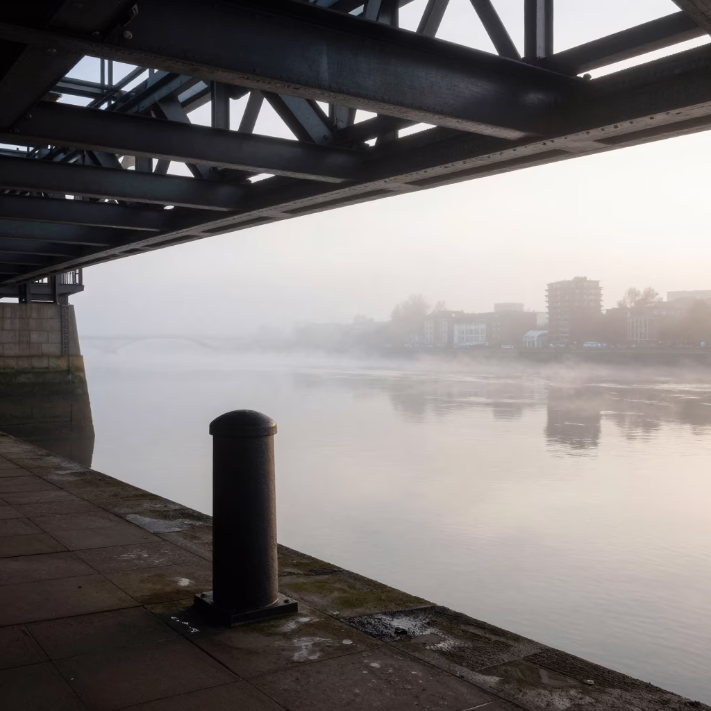 Thames Embankment in London in in London, United Kingdom