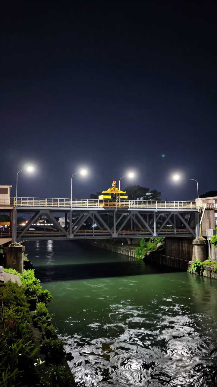 The Deepest Night Sky Light on Night Scene in Tainan in in Tainan, Taiwan