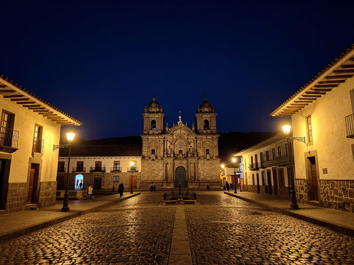 The Deepest Night Sky Light on Night Sky in Cusco in in Cusco, Peru