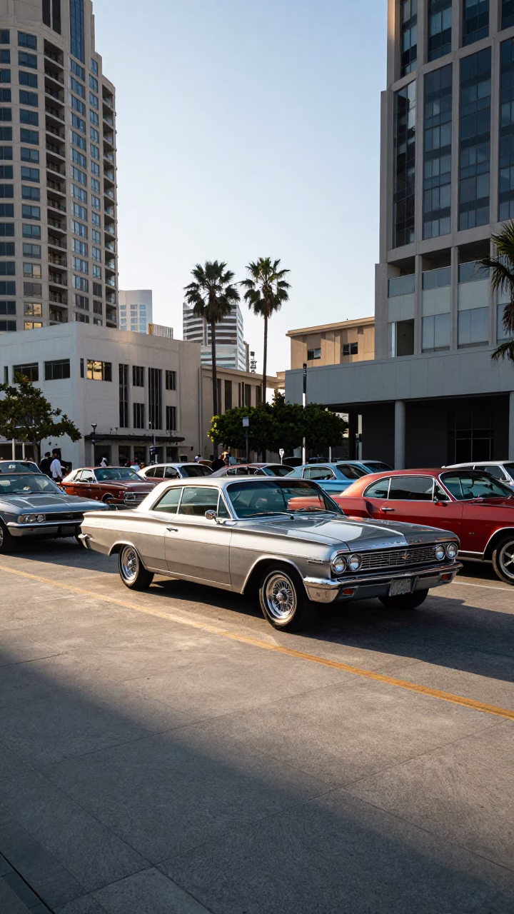 The Early Afternoon Light on Downtown Plaza in San Diego in in San Diego, California, United States