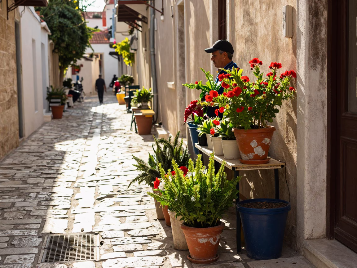 The Early Afternoon Light on Early Afternoon in Athens in in Athens, Greece