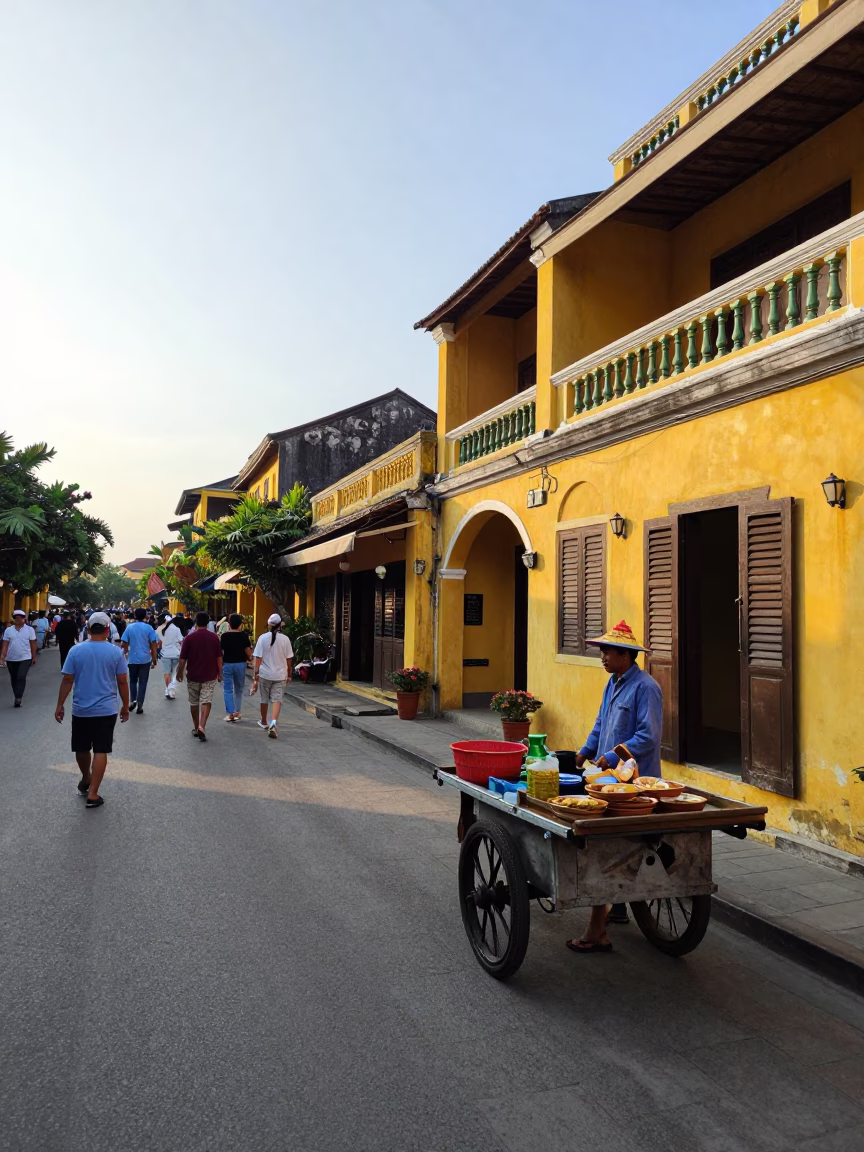 The Early Afternoon Light on Early Afternoon in Hoi An in in Hoi An, Vietnam