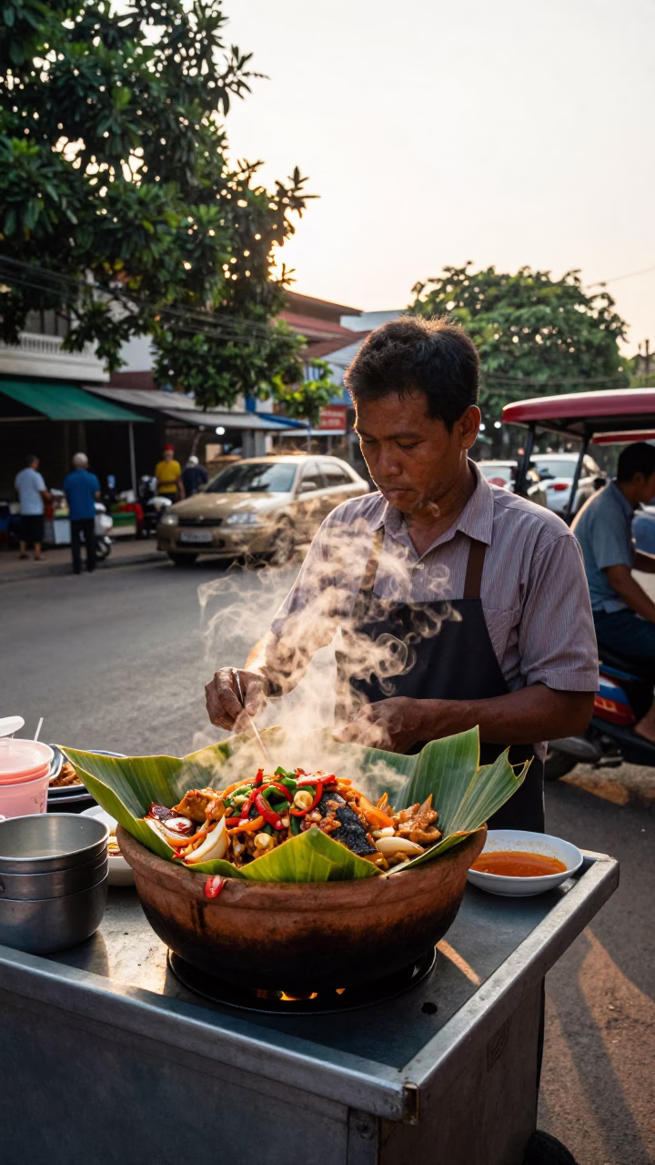 The Early Afternoon Light on Early Afternoon in Phnom Penh in in Phnom Penh, Cambodia