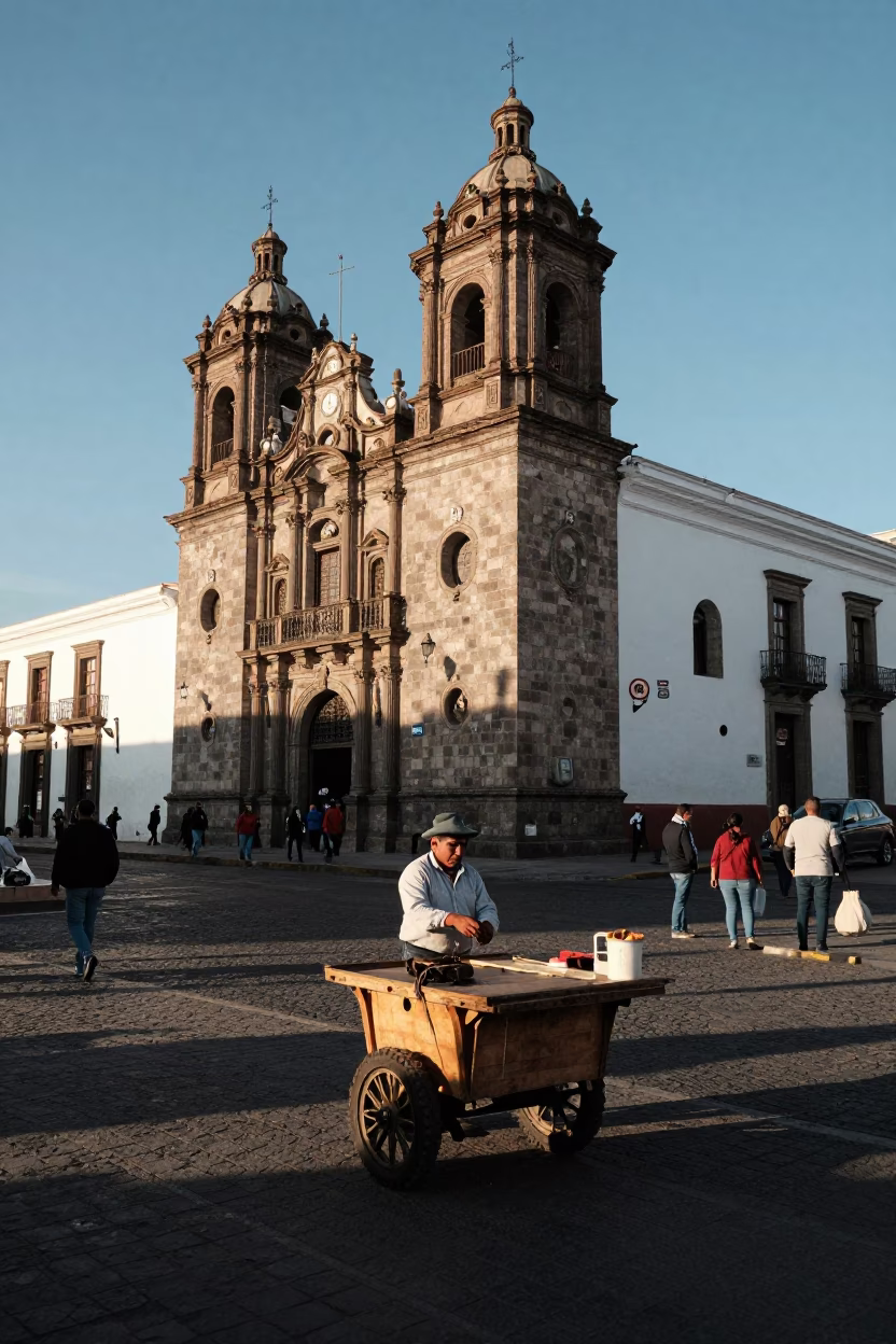 The Early Afternoon Light on Early Afternoon in Quito in in Quito, Ecuador